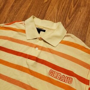 VTG‎ 90s Marithe Francois Girbaud Shirt Adult Large Orange Stripped Streetwear